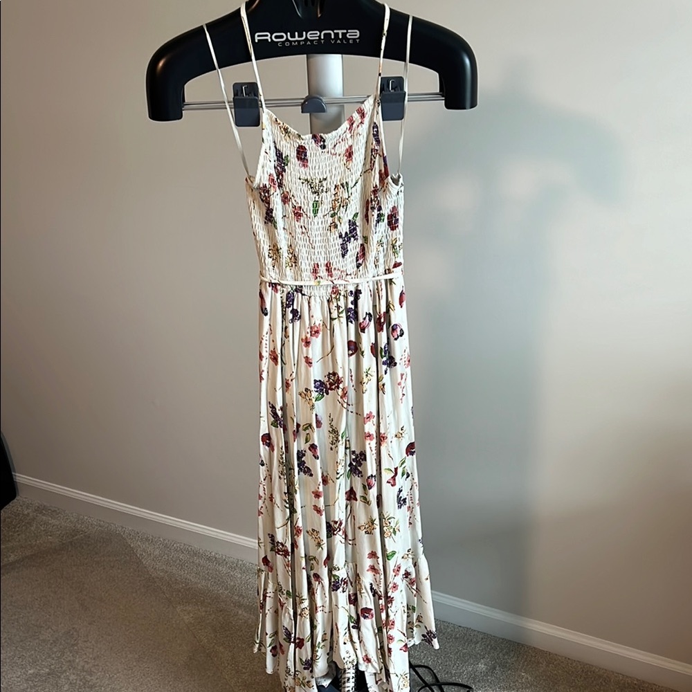 Lovestitch Pink Red Spaghetti Strap Maxi Sundress